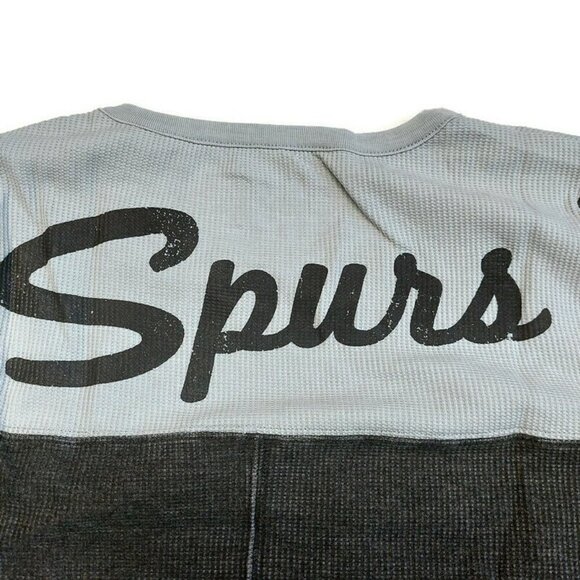 NBA San Antonio Spurs Blindside Thermal Top Sweatshirt Womens Size 3X Touch Gray - Picture 6 of 6